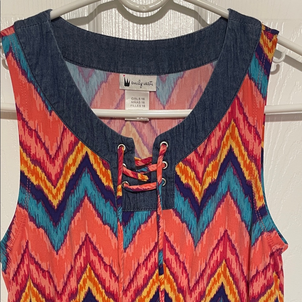 Emily West Girls Sleeveless Dress Size 16
